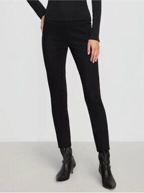 NWOT Women’s Ponte Slim Leg Stretchy Black Leggings  (Petite) XL work